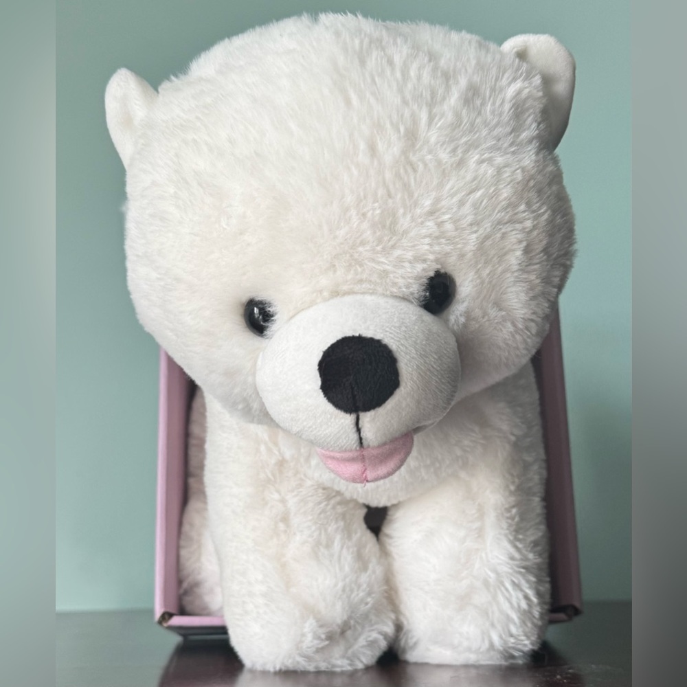 Tiny Love & Carry Plush Pomeranian Pillow Warming Huggable Cuddly Microwavable